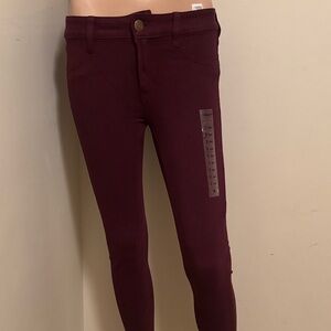 American Eagle Women's Burgundy Jeggings